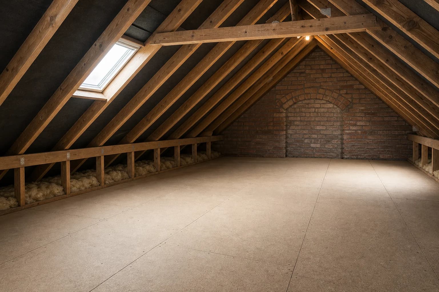 Clean cleared loft after specialist clearance and decontamination work